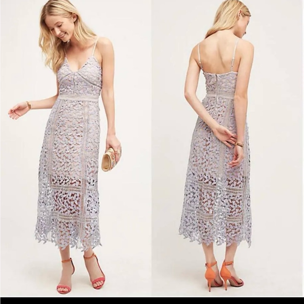 Elliatt Tingle Floral Lace Midi Dress